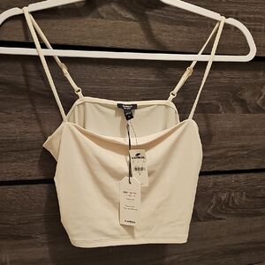 Express Cream Cami Crop Top